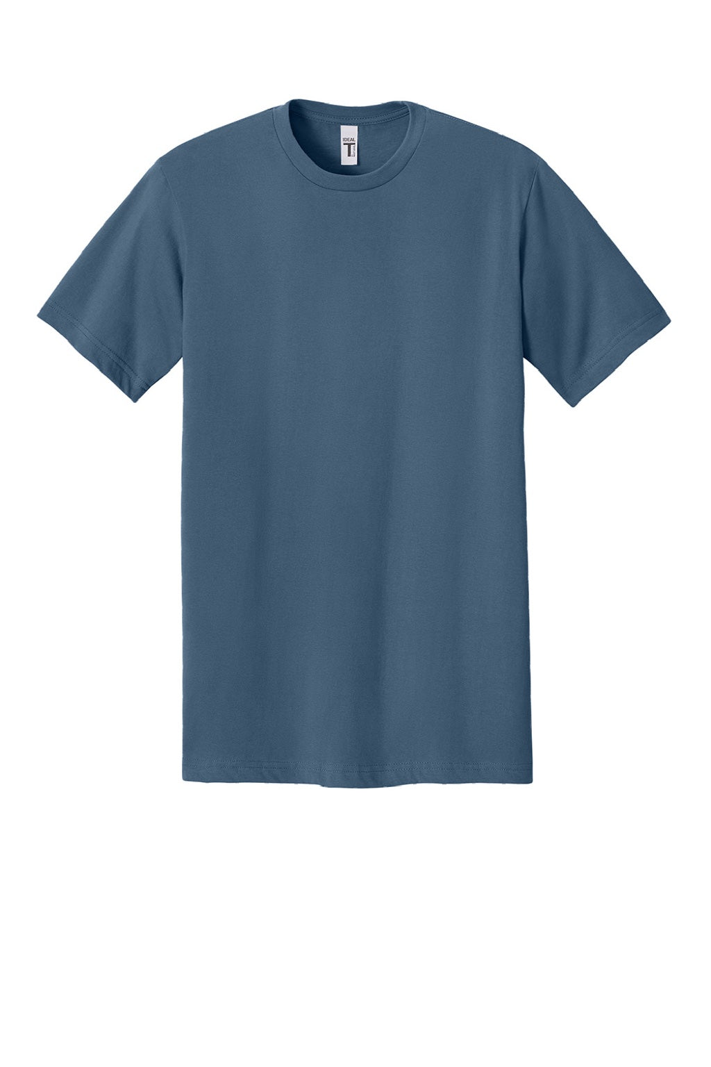Next Level NL1810 Mens Ideal Jersey Short Sleeve Crewneck T-Shirt Blue Jean Flat Front
