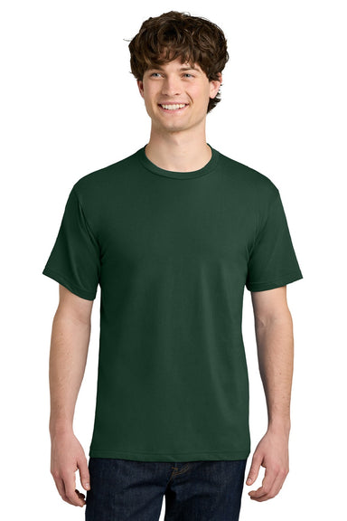 Next Level NL1810 Mens Ideal Jersey Short Sleeve Crewneck T-Shirt Forest Green Model Front