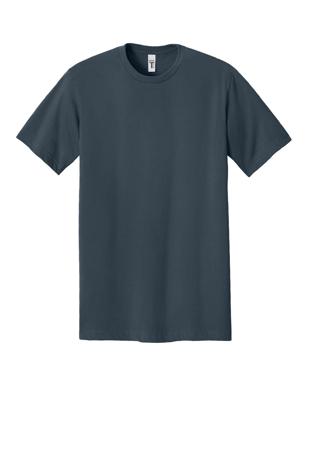 Next Level NL1810 Mens Ideal Jersey Short Sleeve Crewneck T-Shirt Harbor Blue Flat Front