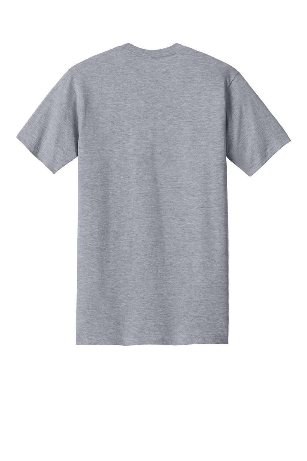 Next Level NL1810 Mens Ideal Jersey Short Sleeve Crewneck T-Shirt Heather Grey Flat Back