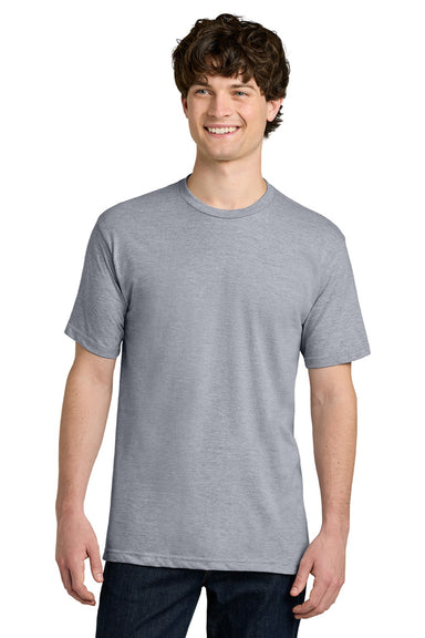 Next Level NL1810 Mens Ideal Jersey Short Sleeve Crewneck T-Shirt Heather Grey Model Front