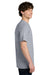 Next Level NL1810 Mens Ideal Jersey Short Sleeve Crewneck T-Shirt Heather Grey Model Side