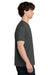 Next Level NL1810 Mens Ideal Jersey Short Sleeve Crewneck T-Shirt Heavy Metal Grey Model Side