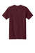 Next Level NL1810 Mens Ideal Jersey Short Sleeve Crewneck T-Shirt Maroon Flat Back
