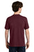 Next Level NL1810 Mens Ideal Jersey Short Sleeve Crewneck T-Shirt Maroon Model Back