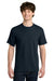 Next Level NL1810 Mens Ideal Jersey Short Sleeve Crewneck T-Shirt Midnight Navy Blue Model Front