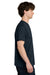Next Level NL1810 Mens Ideal Jersey Short Sleeve Crewneck T-Shirt Midnight Navy Blue Model Side
