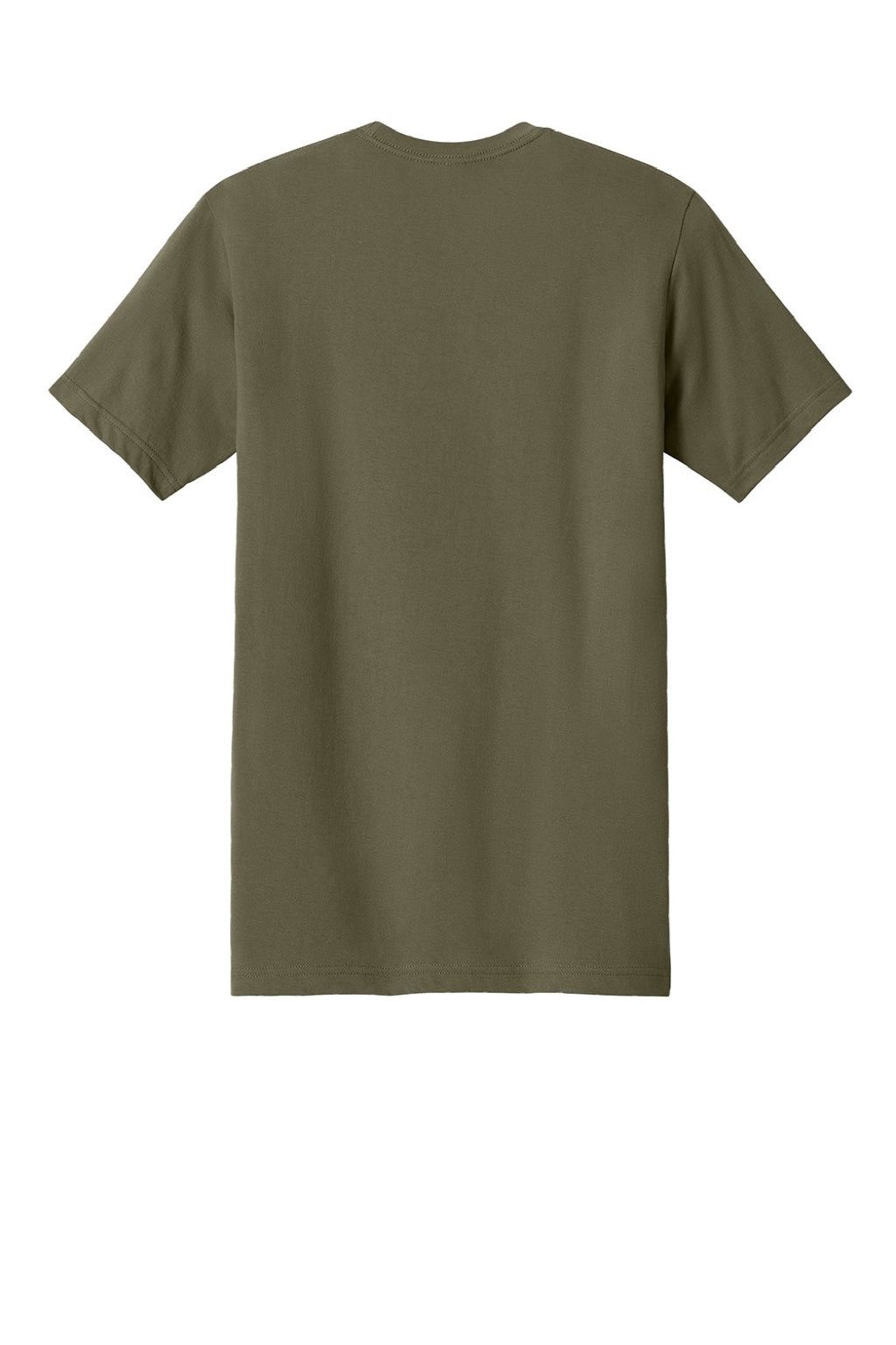 Next Level NL1810 Mens Ideal Jersey Short Sleeve Crewneck T-Shirt Military Green Flat Back