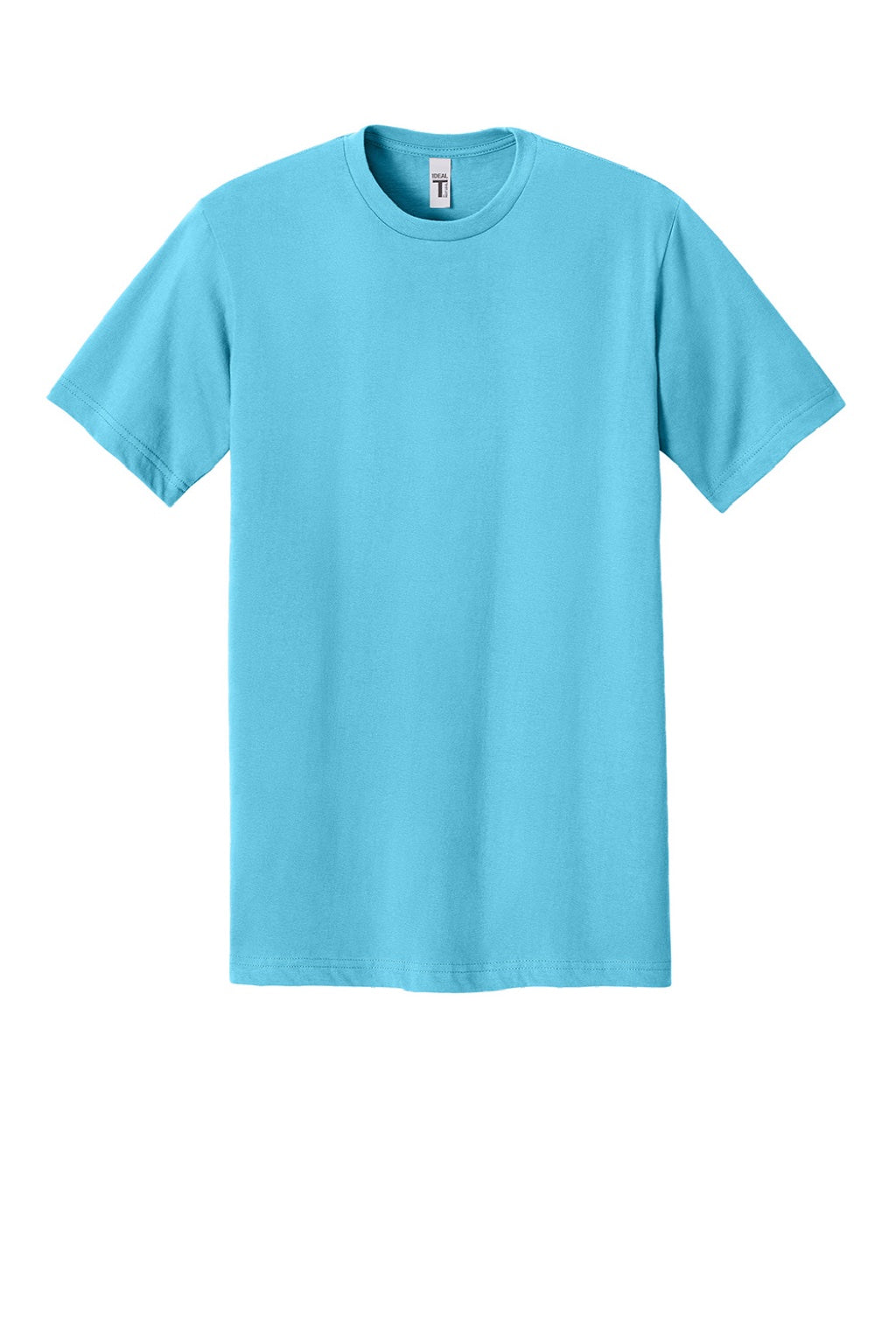 Next Level NL1810 Mens Ideal Jersey Short Sleeve Crewneck T-Shirt Pacific Blue Flat Front