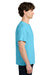 Next Level NL1810 Mens Ideal Jersey Short Sleeve Crewneck T-Shirt Pacific Blue Model Side