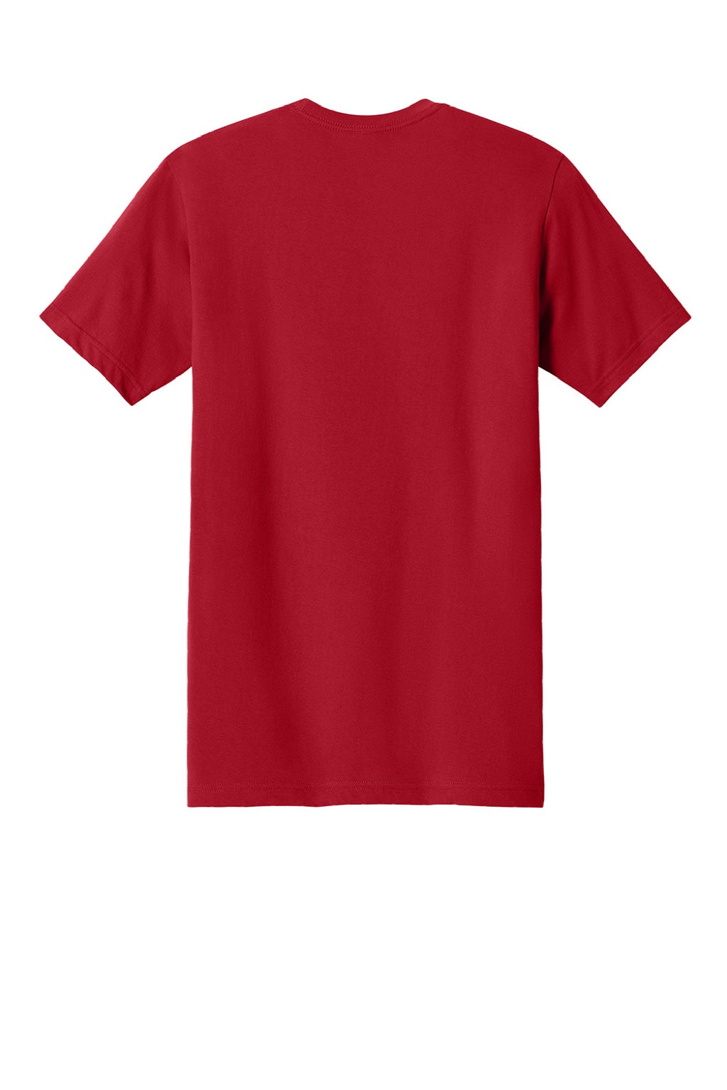 Next Level NL1810 Mens Ideal Jersey Short Sleeve Crewneck T-Shirt Red Flat Back