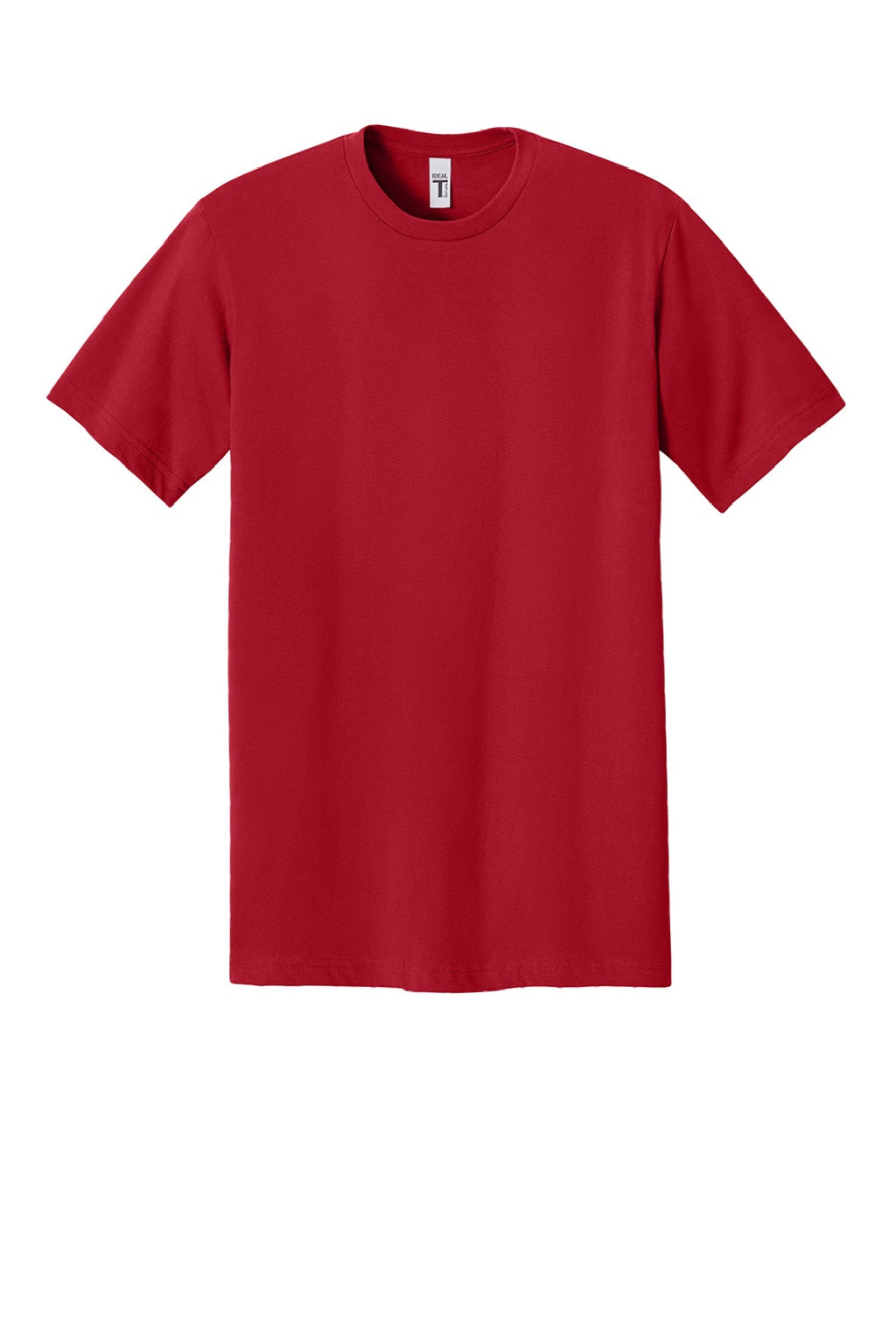 Next Level NL1810 Mens Ideal Jersey Short Sleeve Crewneck T-Shirt Red Flat Front