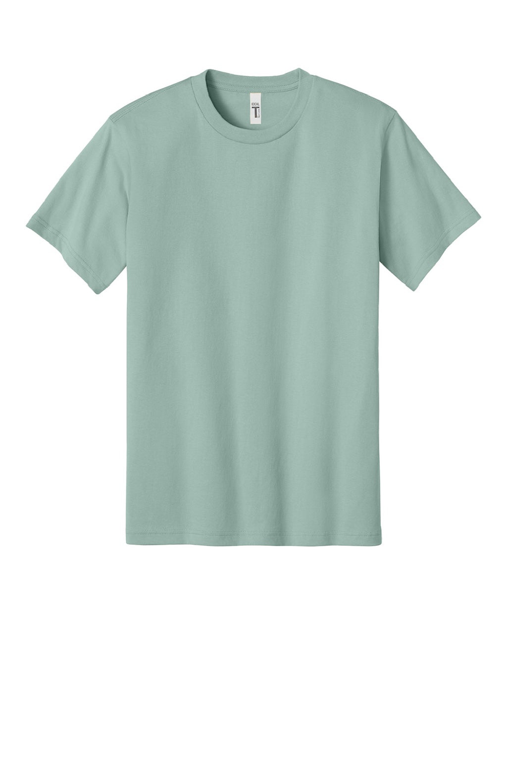 Next Level NL1810 Mens Ideal Jersey Short Sleeve Crewneck T-Shirt Seafoam Green Flat Front