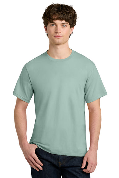 Next Level NL1810 Mens Ideal Jersey Short Sleeve Crewneck T-Shirt Seafoam Green Model Front