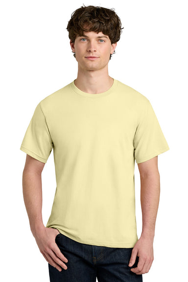 Next Level NL1810 Mens Ideal Jersey Short Sleeve Crewneck T-Shirt Vintage Yellow Model Front