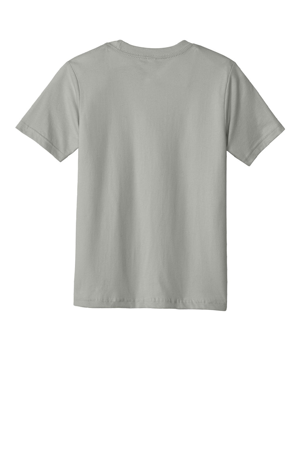 Next Level 3310 Youth Fine Jersey Short Sleeve Crewneck T-Shirt Light Grey Flat Back