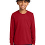 Next Level Youth Long Sleeve Crewneck T-Shirt - Red