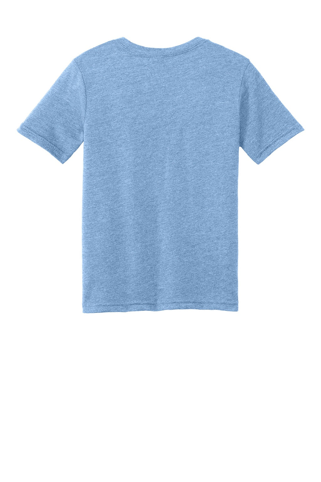 Next Level 3312 Youth CVC Jersey Short Sleeve Crewneck T-Shirt Heather Columbia Blue Flat Back