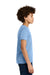 Next Level 3312 Youth CVC Jersey Short Sleeve Crewneck T-Shirt Heather Columbia Blue Model Side