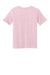 Next Level 3312 Youth CVC Jersey Short Sleeve Crewneck T-Shirt Heather Light Pink Flat Back