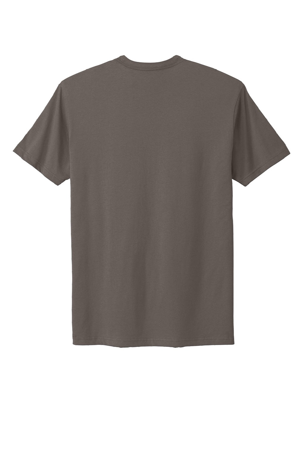 Next Level NL3600/3600 Mens Fine Jersey Short Sleeve Crewneck T-Shirt Shiitake Grey Flat Back