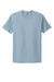 Next Level NL3600/3600 Mens Fine Jersey Short Sleeve Crewneck T-Shirt Stonewash Denim Blue Flat Front