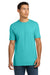 Next Level NL3600/3600 Mens Fine Jersey Short Sleeve Crewneck T-Shirt Tahiti Blue Model Front