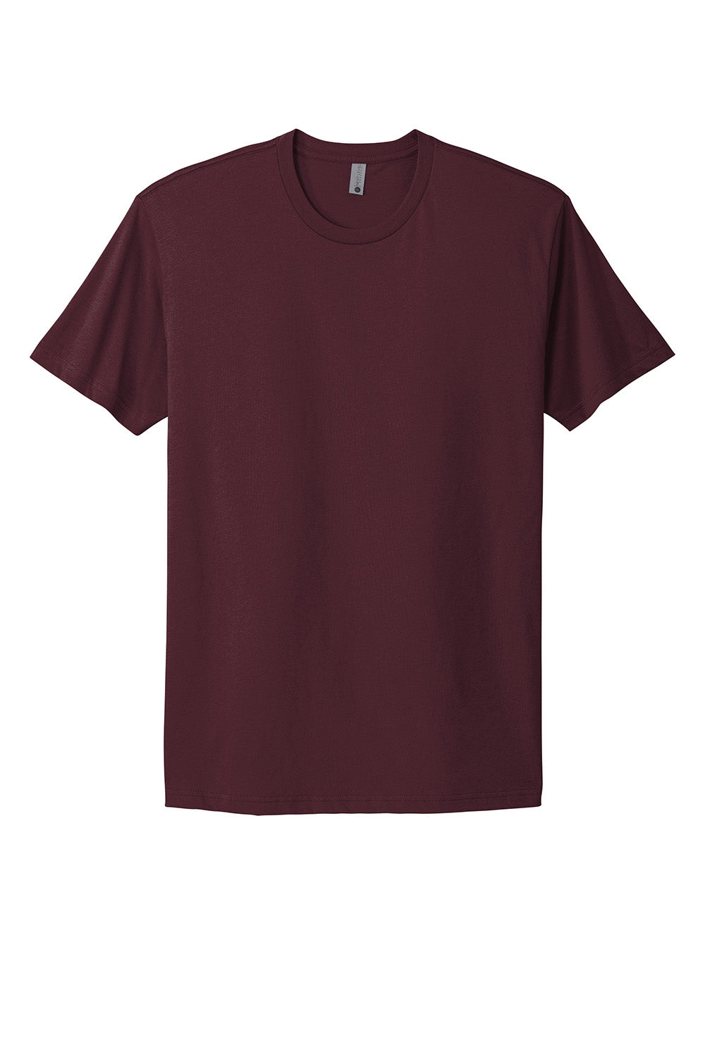 Next Level NL3600/3600 Mens Fine Jersey Short Sleeve Crewneck T-Shirt Maroon Flat Front