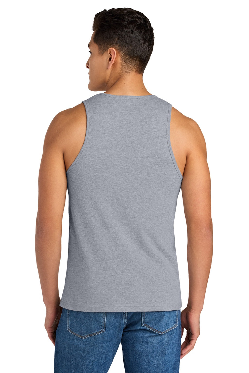 Next Level NL3633/3633 Mens Tank Top Heather Grey Model Back