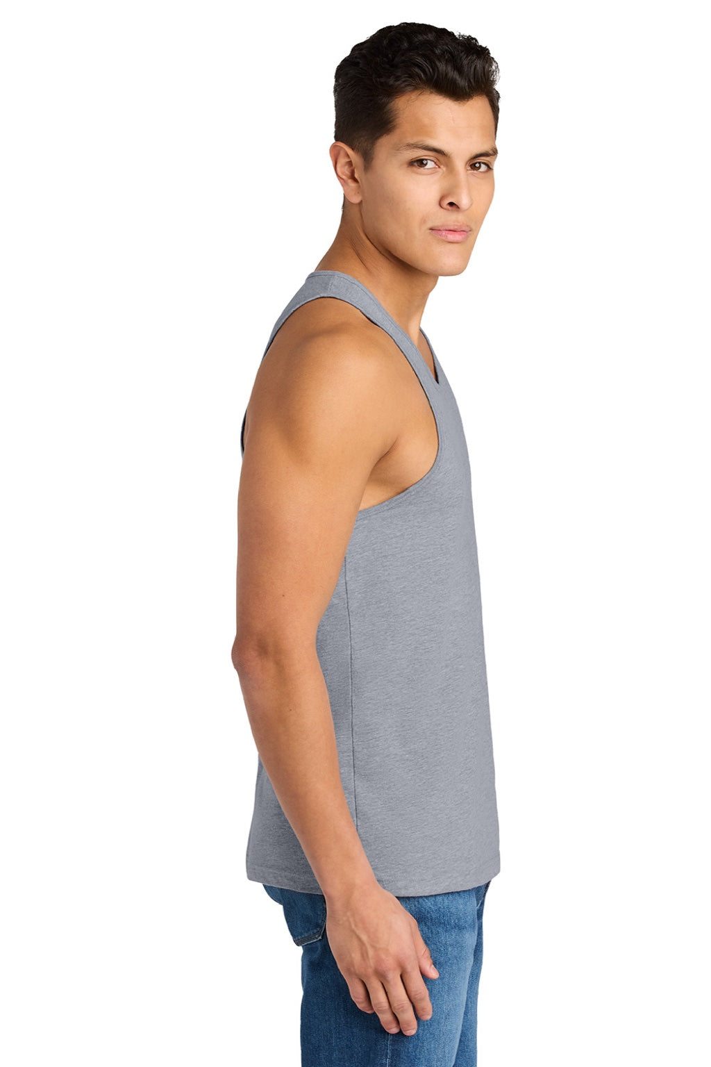 Next Level NL3633/3633 Mens Tank Top Heather Grey Model Side