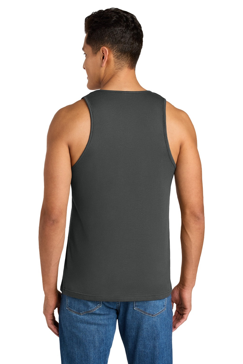 Next Level NL3633/3633 Mens Tank Top Heavy Metal Grey Model Back