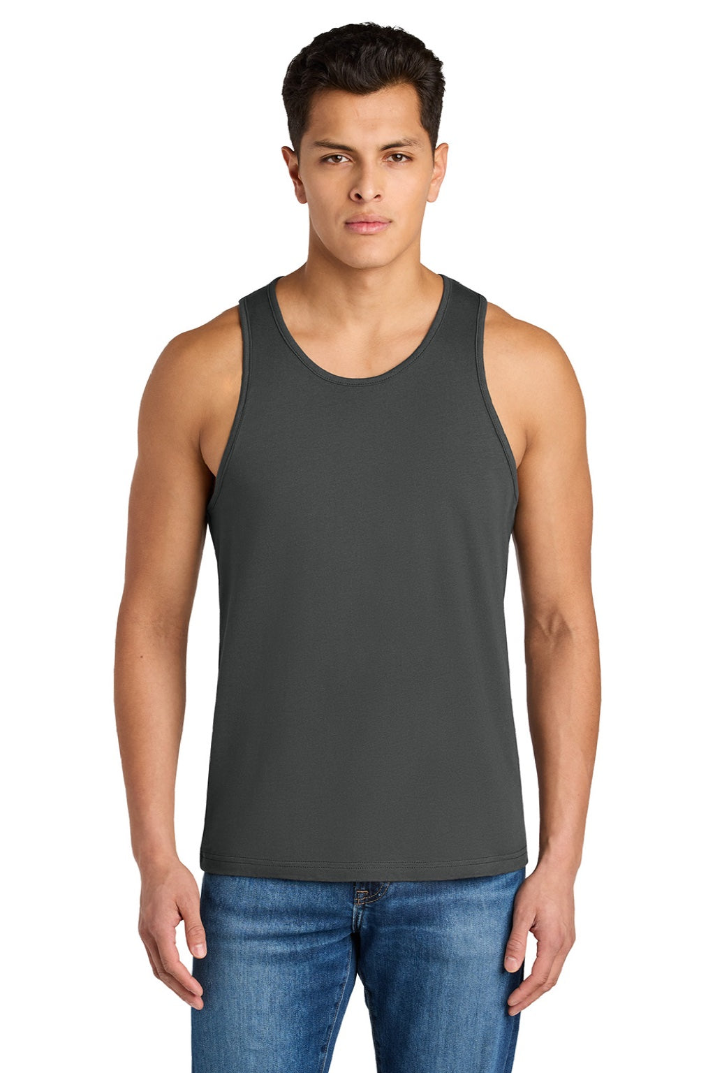 Next Level NL3633/3633 Mens Tank Top Heavy Metal Grey Model Front