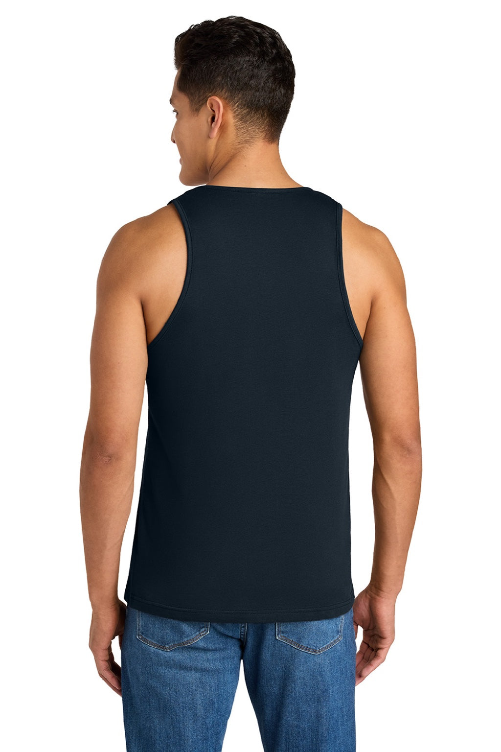 Next Level NL3633/3633 Mens Tank Top Midnight Navy Blue Model Back