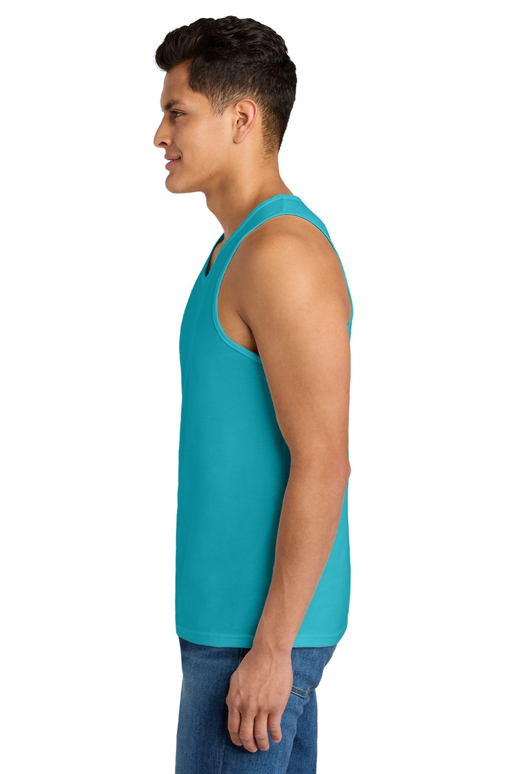 Next Level NL3633/3633 Mens Tank Top Tahiti Blue Model Side