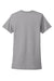 Next Level NL3900/N3900/3900 Womens Boyfriend Fine Jersey Short Sleeve Crewneck T-Shirt Heather Grey Flat Front