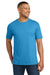 Next Level NL6010/6010 Mens Jersey Short Sleeve Crewneck T-Shirt Vintage Turquoise Blue Model Front