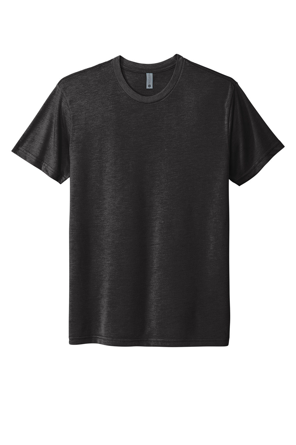 Next Level NL6010/6010 Mens Jersey Short Sleeve Crewneck T-Shirt Vintage Black Flat Front