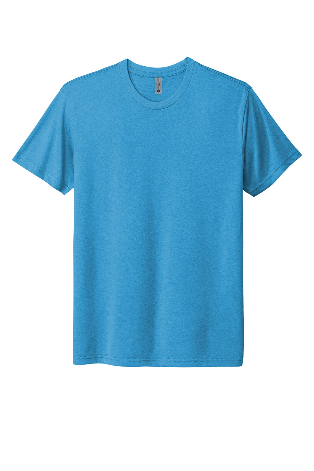 Next Level NL6010/6010 Mens Jersey Short Sleeve Crewneck T-Shirt Vintage Turquoise Blue Flat Front