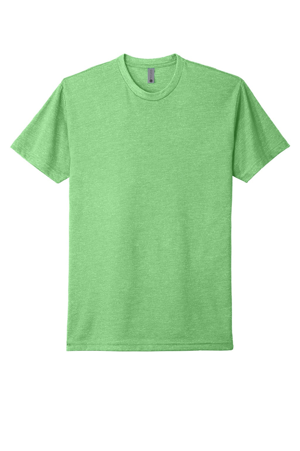 Next Level NL6210/6210 Mens CVC Jersey Short Sleeve Crewneck T-Shirt Apple Green Flat Front