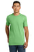 Next Level NL6210/6210 Mens CVC Jersey Short Sleeve Crewneck T-Shirt Apple Green Model Front