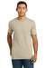 Next Level NL6210/6210 Mens CVC Jersey Short Sleeve Crewneck T-Shirt Cream Model Front