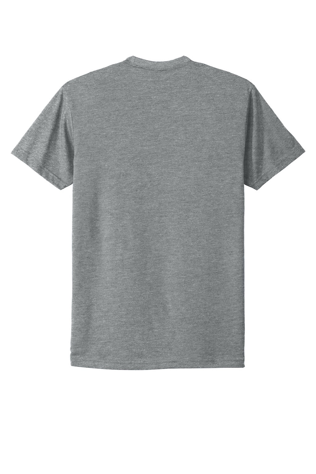 Next Level NL6210/6210 Mens CVC Jersey Short Sleeve Crewneck T-Shirt Heather Dark Grey Flat Back