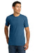 Next Level NL6210/6210 Mens CVC Jersey Short Sleeve Crewneck T-Shirt Heather Cool Blue Model Front