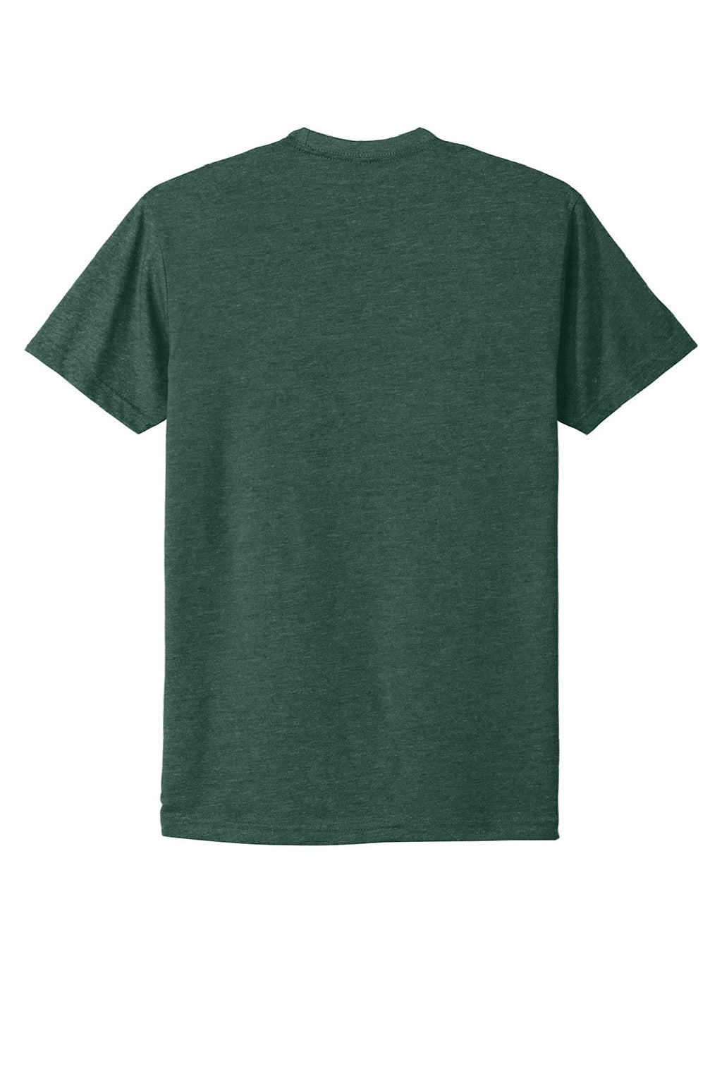 Next Level NL6210/6210 Mens CVC Jersey Short Sleeve Crewneck T-Shirt Heather Forest Green Flat Back