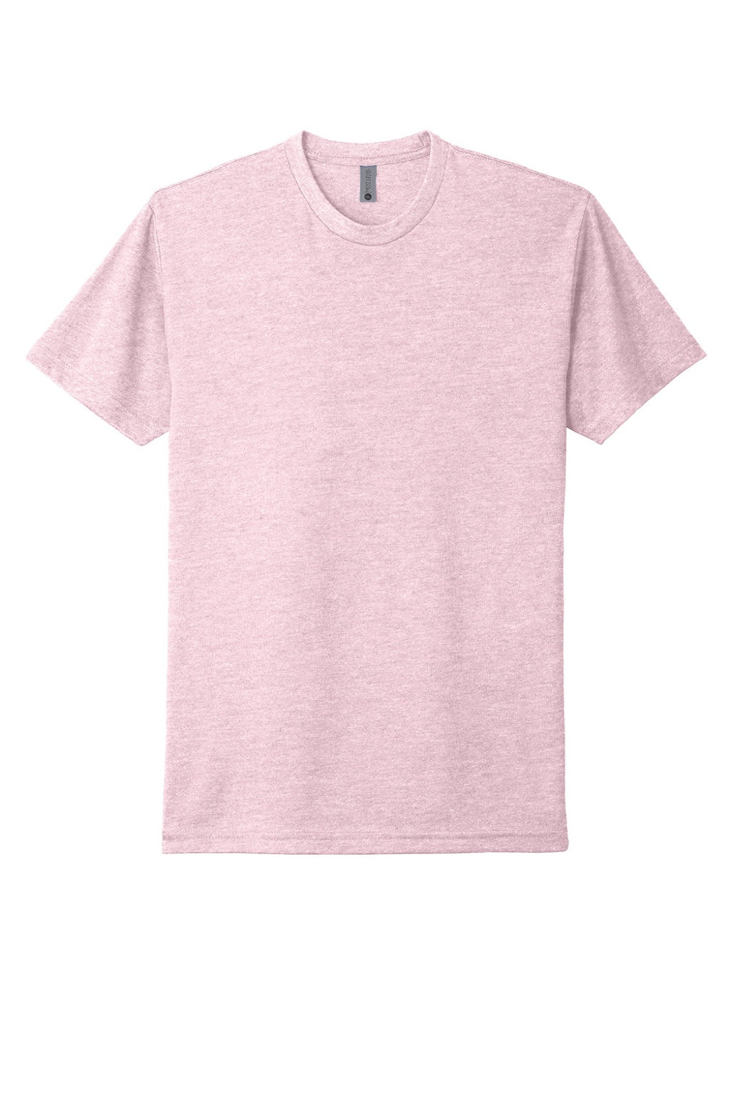 Next Level NL6210/6210 Mens CVC Jersey Short Sleeve Crewneck T-Shirt Heather Light Pink Flat Front