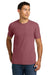 Next Level NL6210/6210 Mens CVC Jersey Short Sleeve Crewneck T-Shirt Heather Mauve Model Front