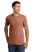 Next Level NL6210/6210 Mens CVC Jersey Short Sleeve Crewneck T-Shirt Heather Redwood Model Front