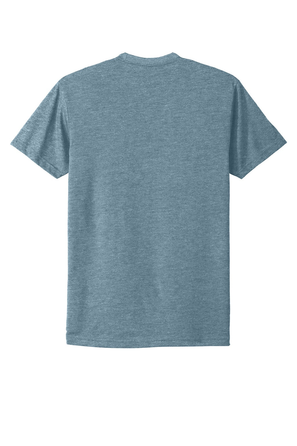 Next Level NL6210/6210 Mens CVC Jersey Short Sleeve Crewneck T-Shirt Heather Slate Blue Flat Back
