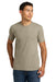 Next Level NL6210/6210 Mens CVC Jersey Short Sleeve Crewneck T-Shirt Heather Tan Model Front