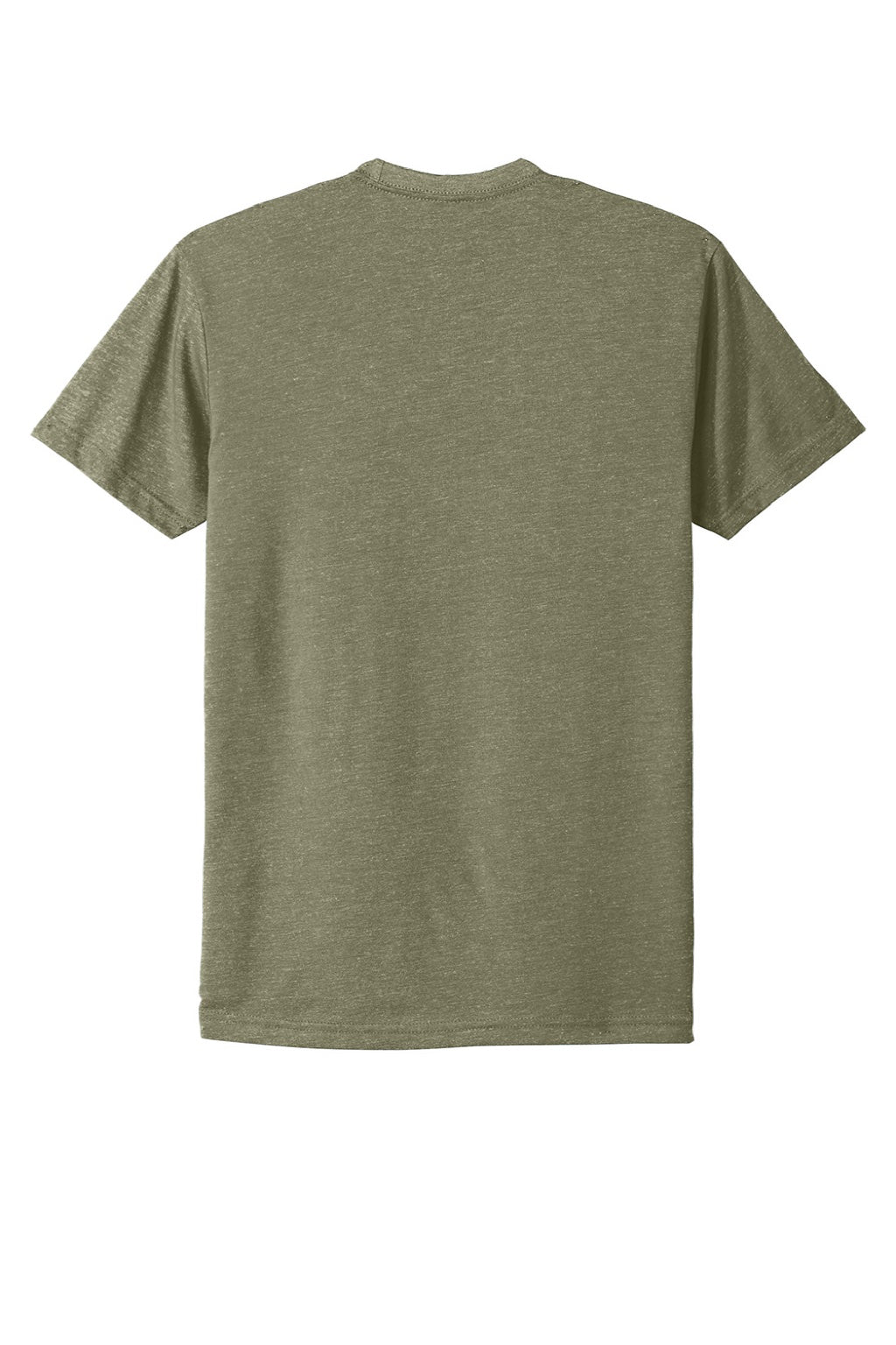 Next Level NL6210/6210 Mens CVC Jersey Short Sleeve Crewneck T-Shirt Light Olive Flat Back
